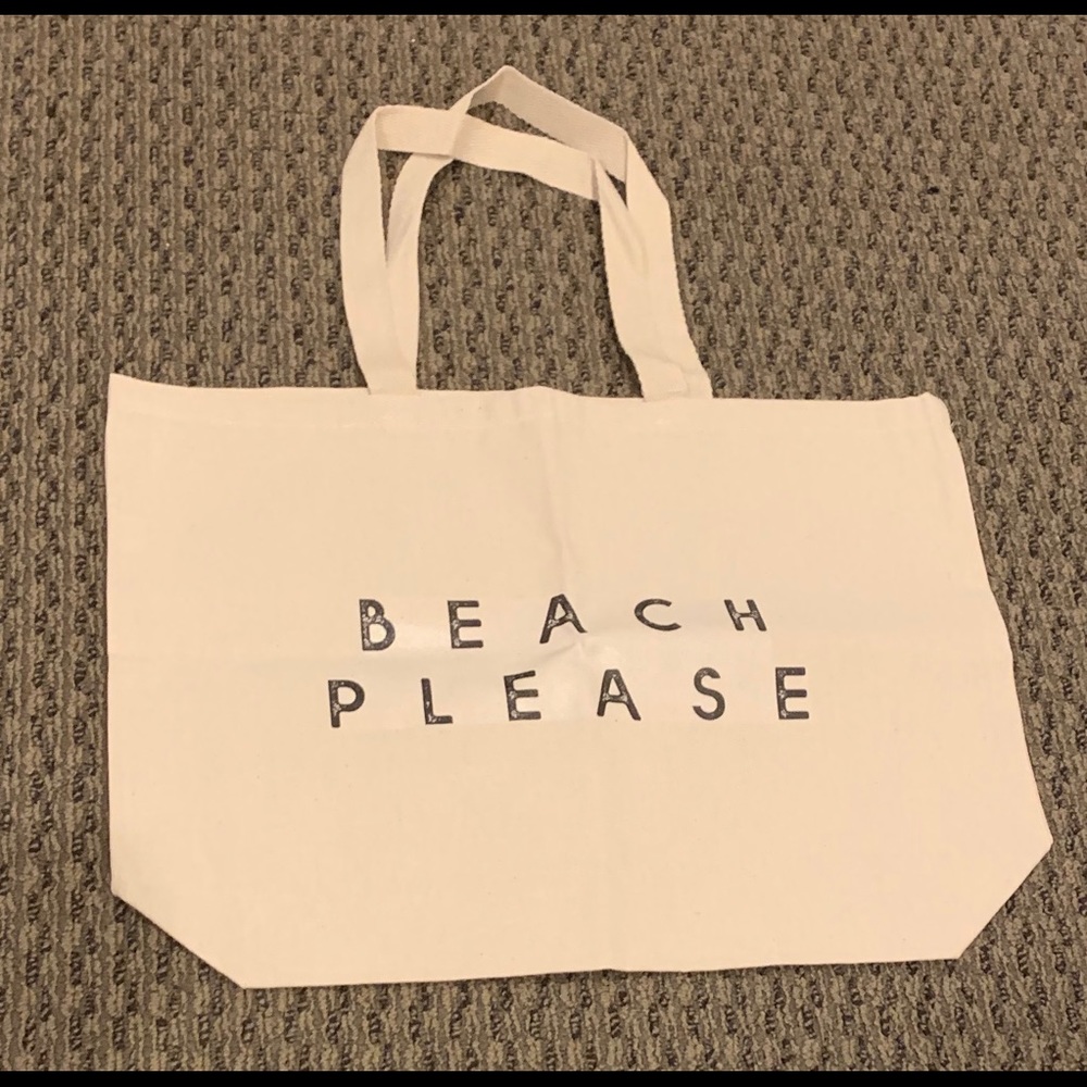BRAND NEW CANVAS BEACH TOTE